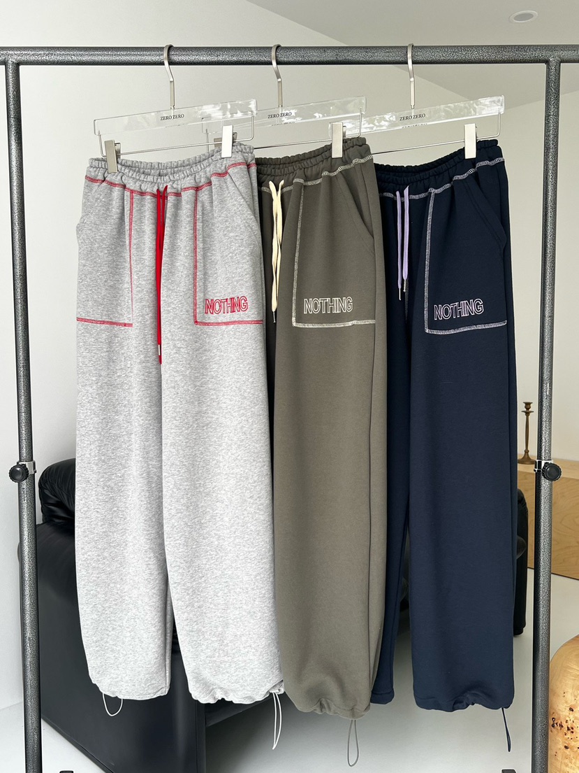 ZEROZERO東大門代購女士新品真品休閑時尚人氣休閑褲刺繡ZEROZERO休閑褲圖色2左二色