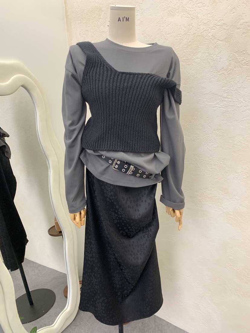A I M韓國代購女士新品熱賣人氣真品時尚休閑推薦長裙A I M長裙