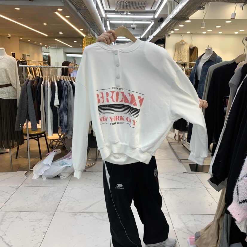 空東大門實拍女裝新品人氣休閑時尚真品推薦熱賣衛衣運動Sagebrush衛衣圖色1