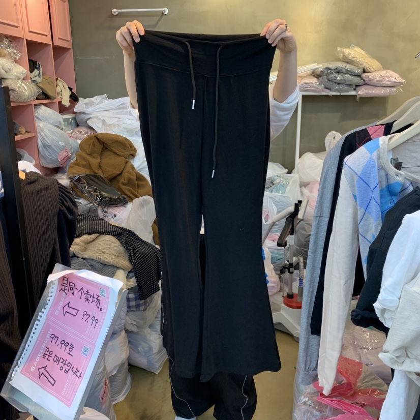 空東大門直郵女裝新品熱賣人氣休閑推薦真品休閑褲喇叭褲Sagebrush休閑褲圖色1