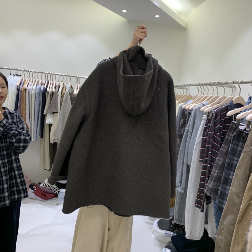 YUNBAL韓國直郵女裝新款時尚人氣推薦真品熱賣中長款大衣YUNBAL中長款大衣
