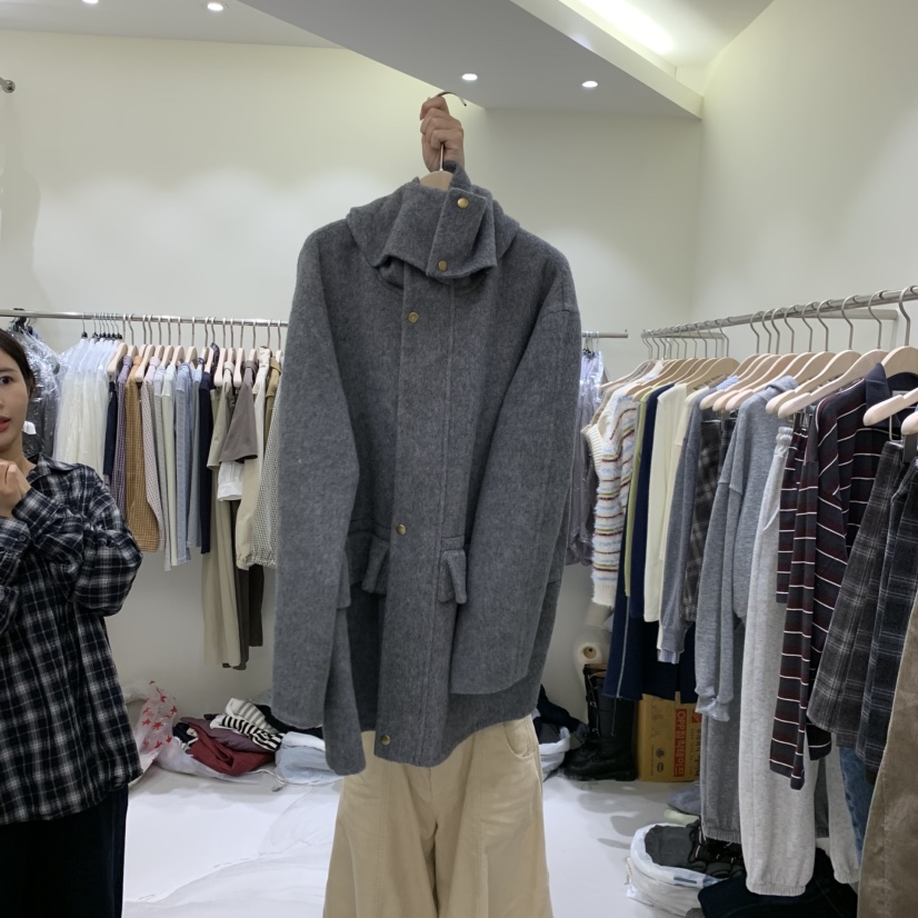 YUNBAL韓國直郵女裝新款時尚人氣推薦真品熱賣中長款大衣YUNBAL中長款大衣圖色2