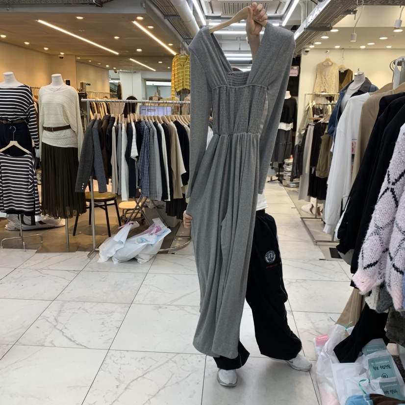 空韓國直郵女士新品推薦時尚休閑人氣真品熱賣連體褲Sagebrush連體褲圖色1灰