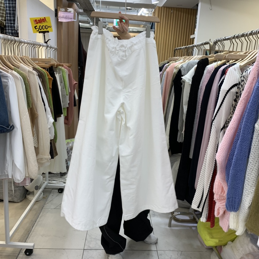 空東大門實拍女士新品休閑真品推薦時尚熱賣人氣休閑褲破洞Sagebrush休閑褲
