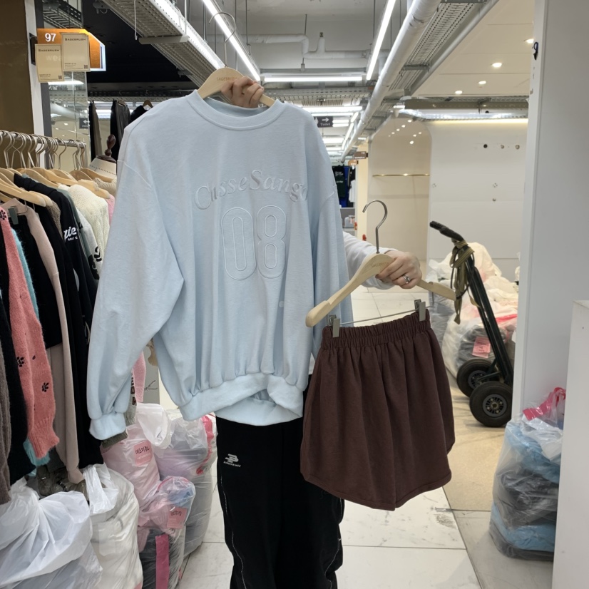 空韓國代購女士新款真品時尚休閑推薦熱賣人氣套裝Sagebrush套裝圖色1