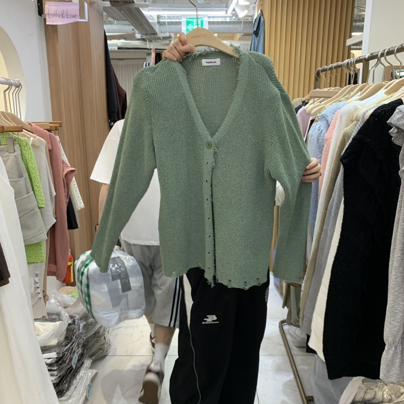 空韓國代購女士新品人氣真品推薦時尚休閑針織衫流蘇開衫Sagebrush針織衫圖色2