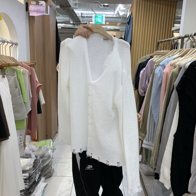 空韓國代購女士新品人氣真品推薦時尚休閑針織衫流蘇開衫Sagebrush針織衫圖色3