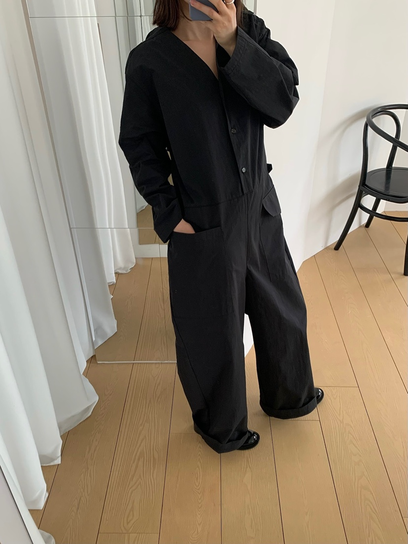 LOVEMYSANTA東大門代購女士新款熱賣時尚推薦人氣休閑連體褲LOVEMYSANTA連體褲圖色3黑色