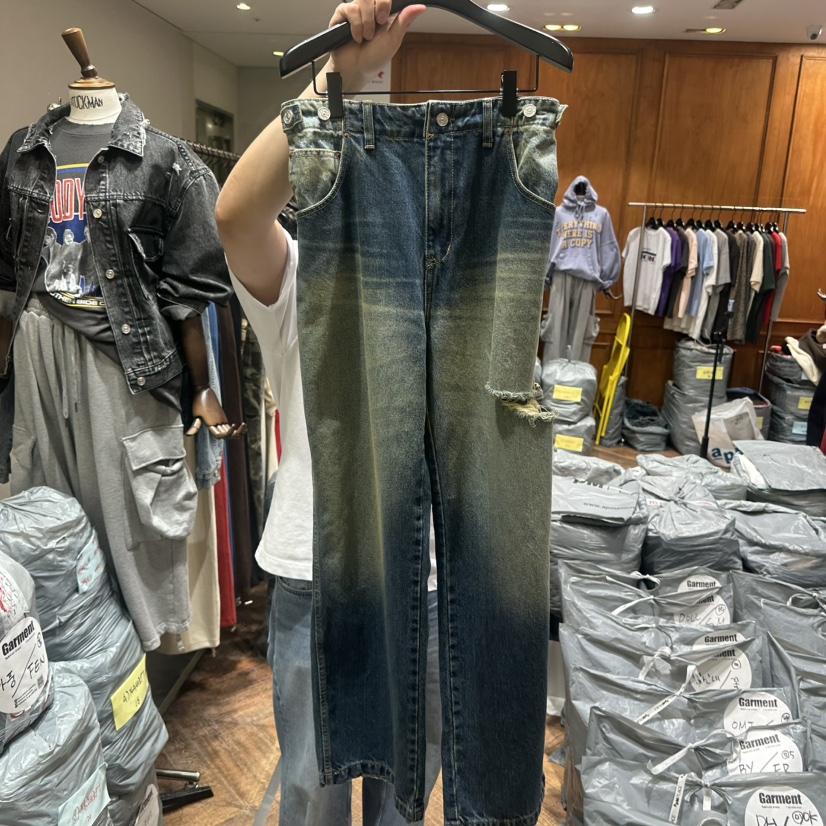 GARMENT-P東大門直郵女裝新品熱賣休閑推薦時尚真品牛仔褲GARMENT牛仔褲圖色1