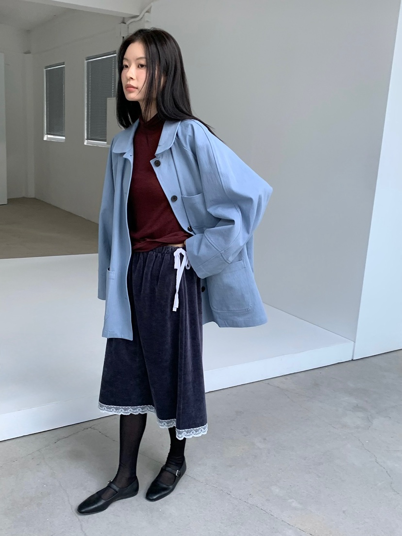 LOVEMYSANTA東大門代購女裝新品真品時尚半身裙中短裙天鵝絨LOVEMYSANTA半身裙/中短裙