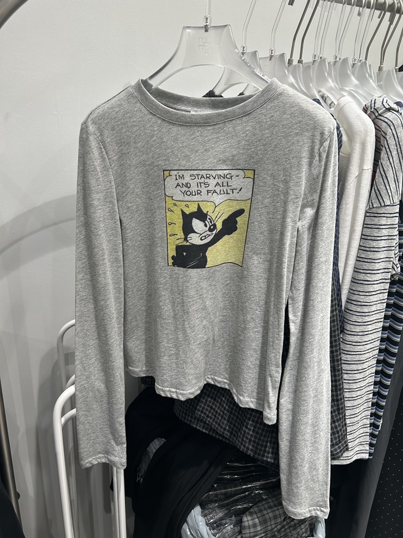 LOOKK/MIMME韓國代購女裝新款休閑推薦熱賣時尚人氣長袖T恤LOOKK/MIMME長袖T恤圖色1
