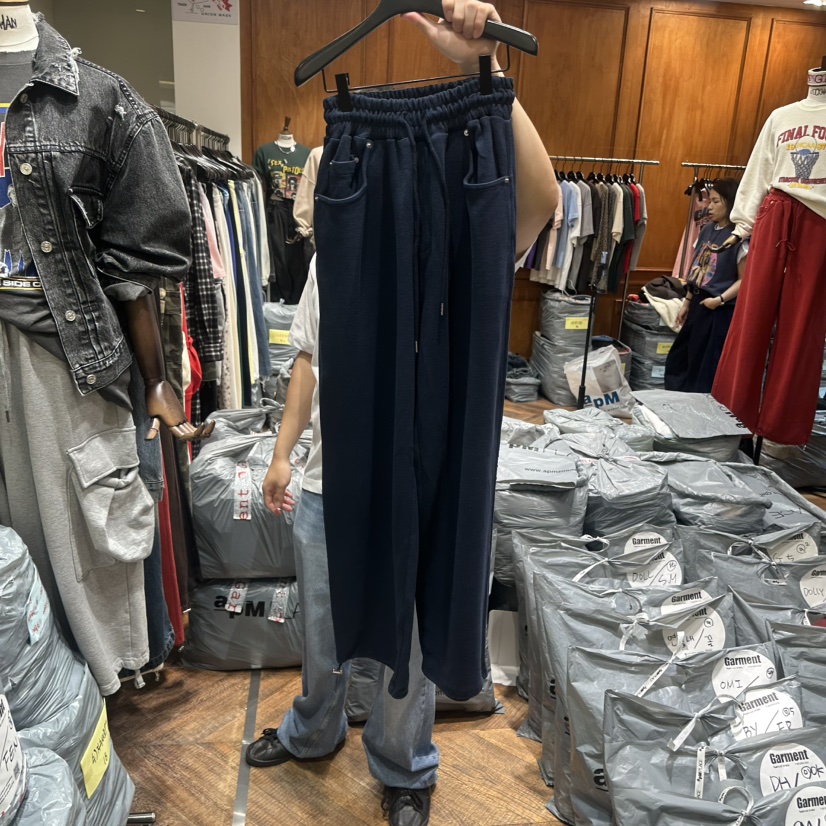 GARMENT-P東大門實拍女士新款熱賣休閑真品人氣時尚休閑褲GARMENT休閑褲圖色5深藍色