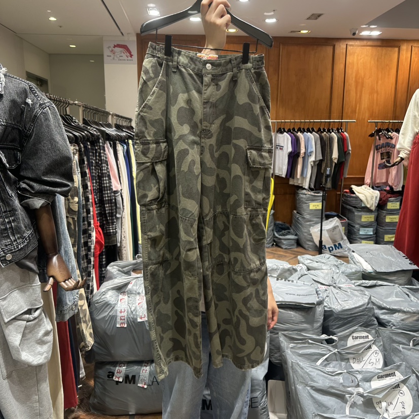 GARMENT-P韓國代購女士新品熱賣休閑時尚推薦休閑褲迷彩GARMENT休閑褲圖色2