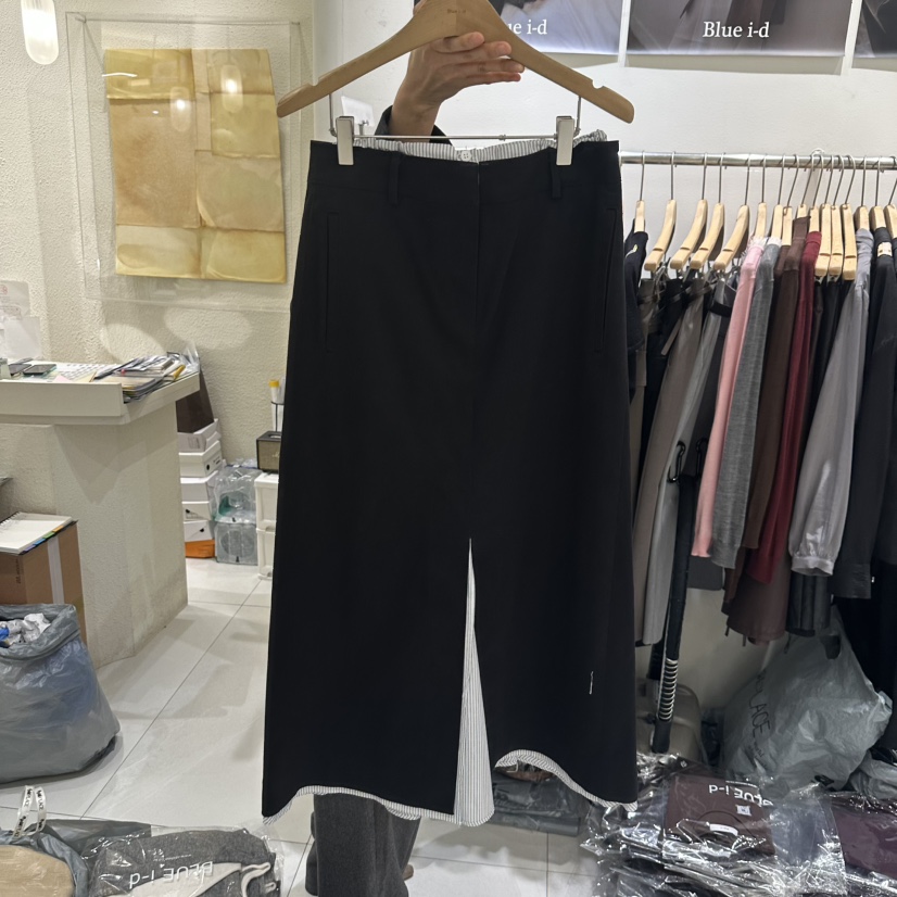BLUEI-D/N SHARP韓國直郵女士新品休閑時尚人氣真品長裙Blue i-d/N SHARP長裙