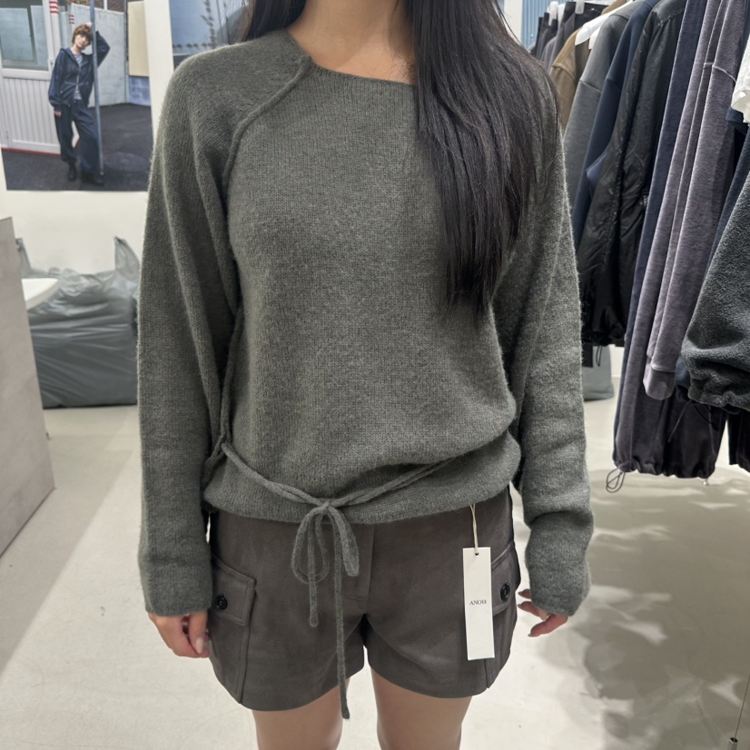 ANOU東大門代購女裝新品真品推薦熱賣休閑人氣時尚針織衫ANOU針織衫圖色1灰色