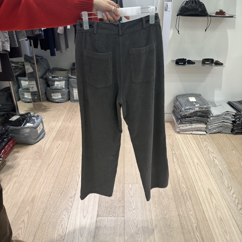 REIRAI韓國直郵女裝新品時尚熱賣推薦休閑休閑褲燈芯絨水洗Reirai休閑褲