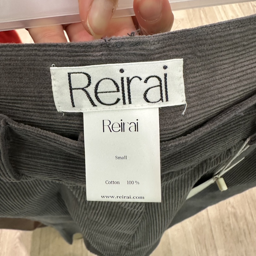 REIRAI韓國直郵女裝新品時尚熱賣推薦休閑休閑褲燈芯絨水洗Reirai休閑褲