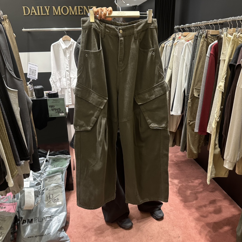 DAILY MOMENT韓國直郵女士新款推薦真品人氣時尚休閑褲孔眼DAILY MOMENT休閑褲圖色2