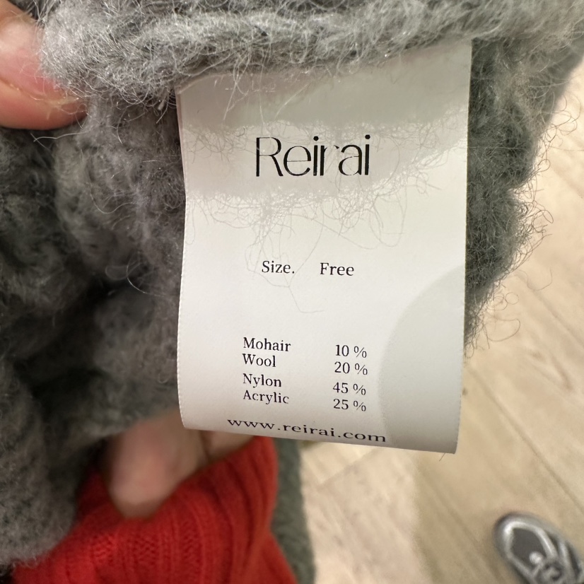REIRAI韓國直郵女士新品人氣時尚熱賣真品推薦毛衣馬海毛Reirai毛衣