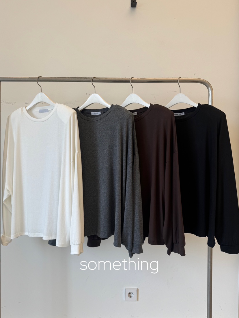 SOMETHING-L/FANCY東大門直郵女士新品休閑熱賣長袖T恤SOMETHING-L/FANCY長袖T恤