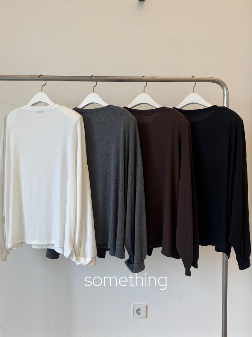 SOMETHING-L/FANCY東大門直郵女士新品休閑熱賣長袖T恤SOMETHING-L/FANCY長袖T恤