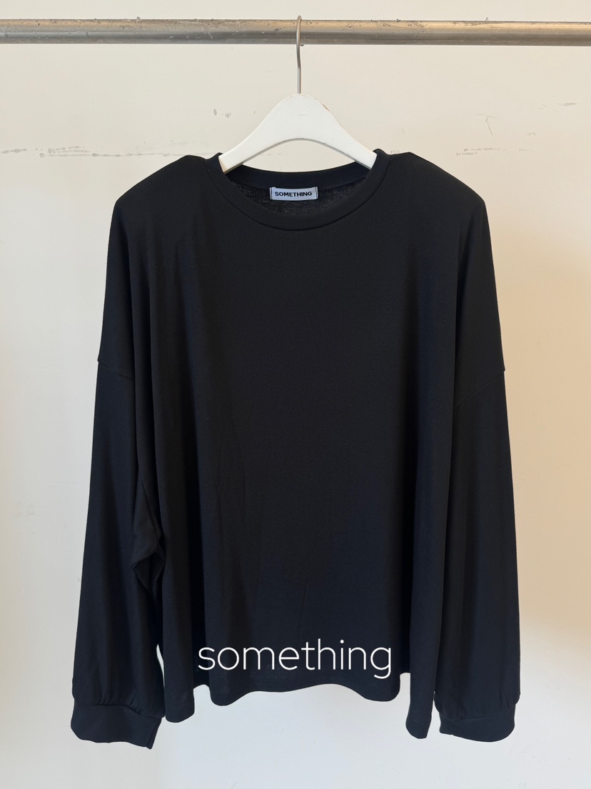 SOMETHING-L/FANCY東大門直郵女士新品休閑熱賣長袖T恤SOMETHING-L/FANCY長袖T恤圖色4