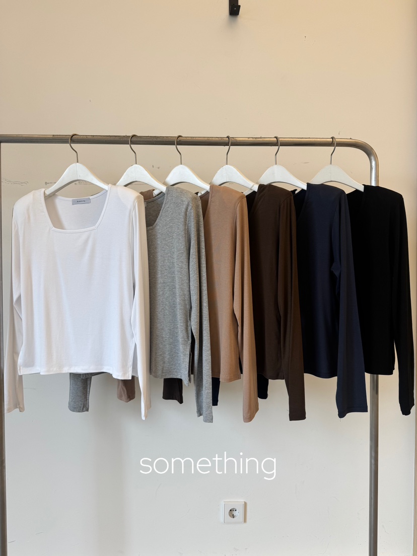 SOMETHING-L/FANCY韓國直郵女裝新款時尚真品熱賣長袖T恤SOMETHING-L/FANCY長袖T恤