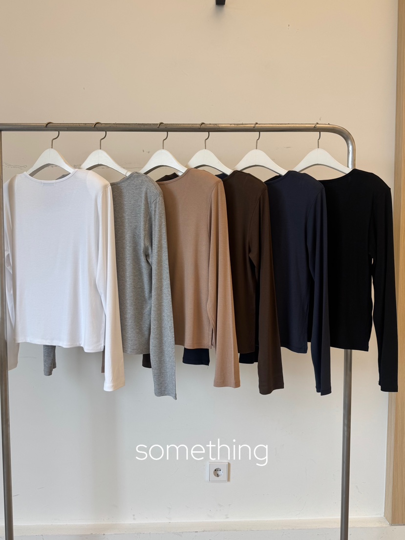 SOMETHING-L/FANCY韓國直郵女裝新款時尚真品熱賣長袖T恤SOMETHING-L/FANCY長袖T恤