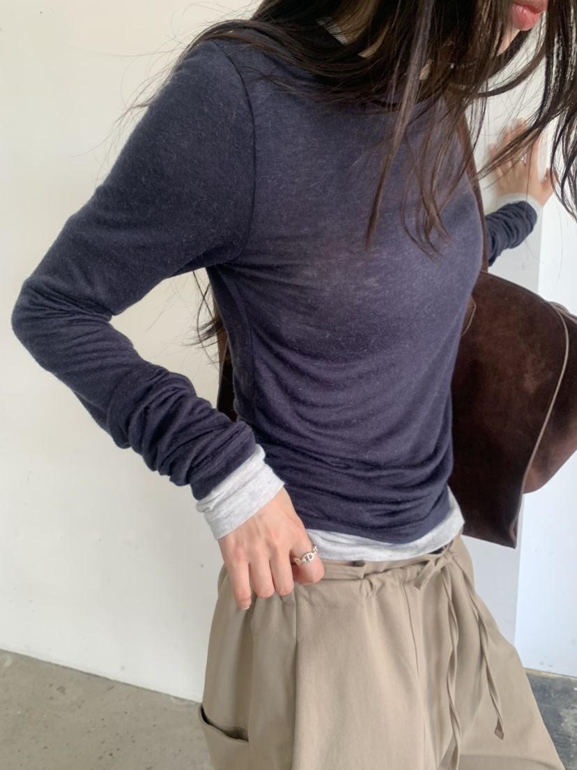 LE AVE東大門直郵女裝新款真品推薦休閑時尚人氣長袖T恤LE AVE長袖T恤