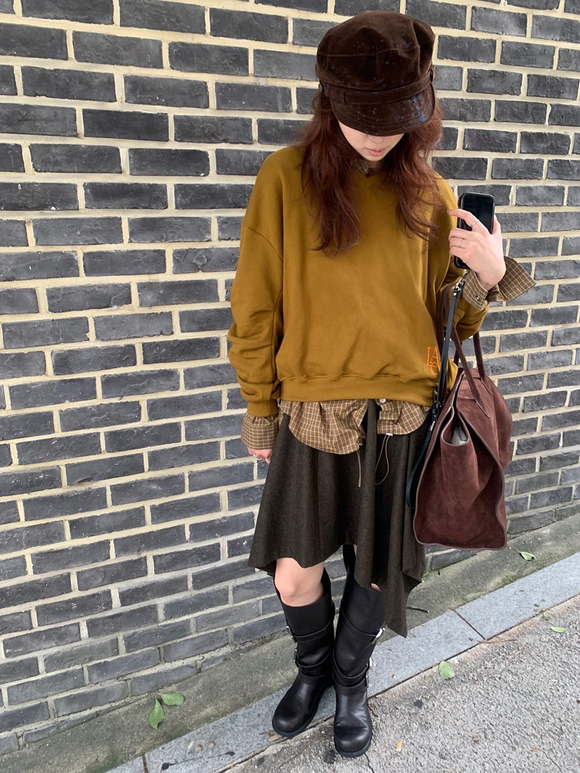 LE AVE韓國代購女士新品熱賣時尚真品推薦人氣半身裙中短裙LE AVE半身裙/中短裙