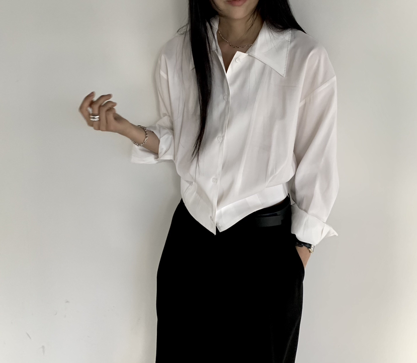 MUYBIEN韓國直郵女士新品時尚休閑真品推薦熱賣襯衫蕾絲衫MUYBIEN襯衫/蕾絲衫