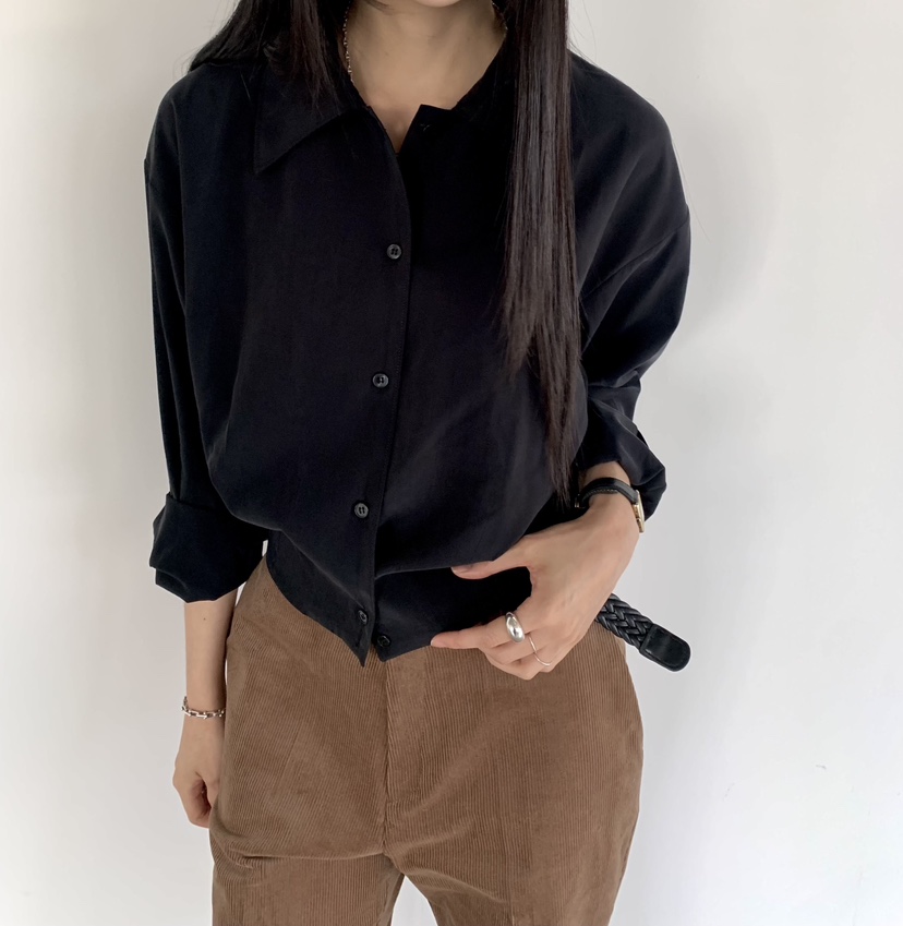MUYBIEN韓國直郵女士新品時尚休閑真品推薦熱賣襯衫蕾絲衫MUYBIEN襯衫/蕾絲衫