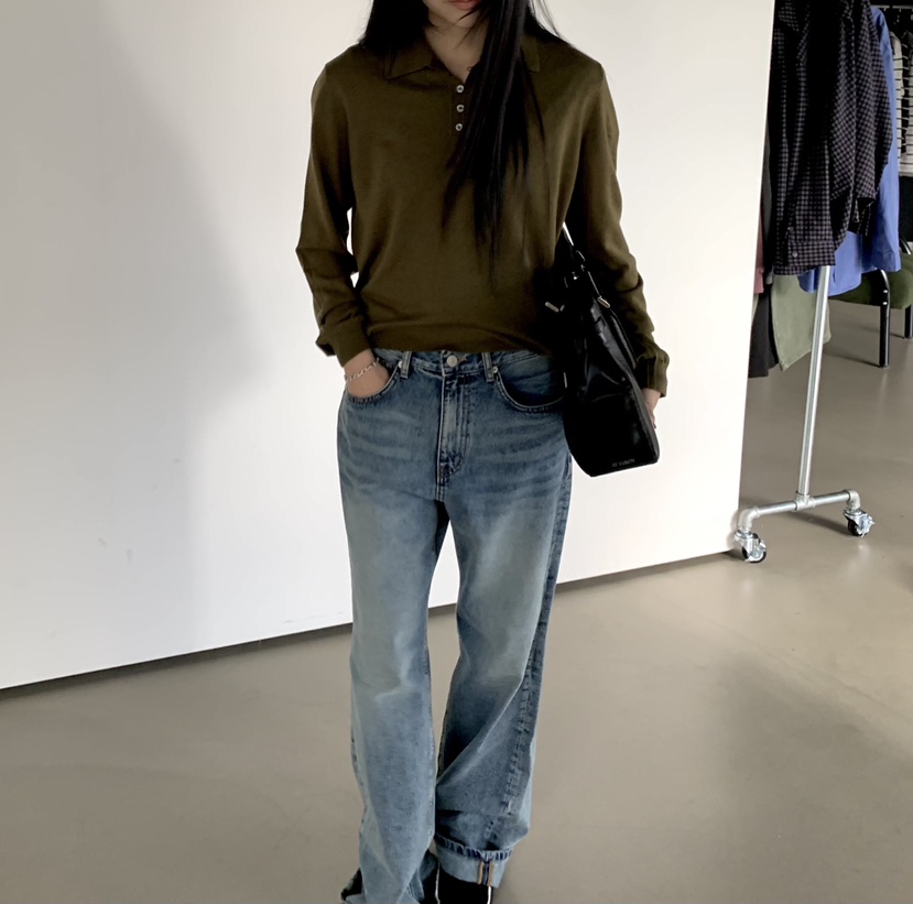 MUYBIEN韓國直郵女士新品推薦熱賣時尚真品人氣休閑針織衫MUYBIEN針織衫