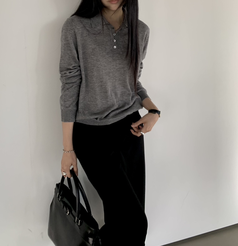 MUYBIEN韓國直郵女士新品推薦熱賣時尚真品人氣休閑針織衫MUYBIEN針織衫