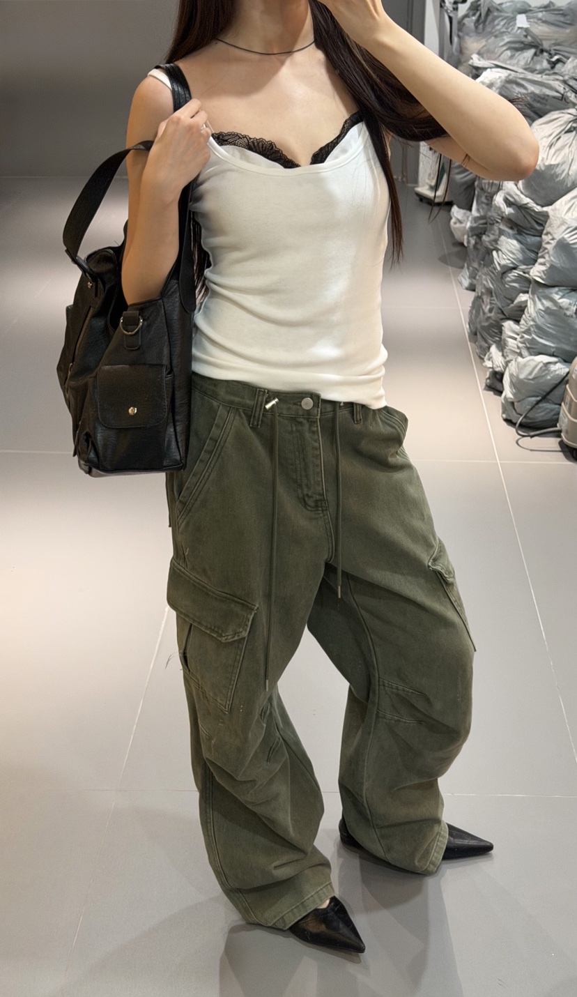 MUYBIEN韓國直郵女裝新款休閑熱賣時尚推薦吊帶背心蕾絲無袖MUYBIEN吊帶/背心