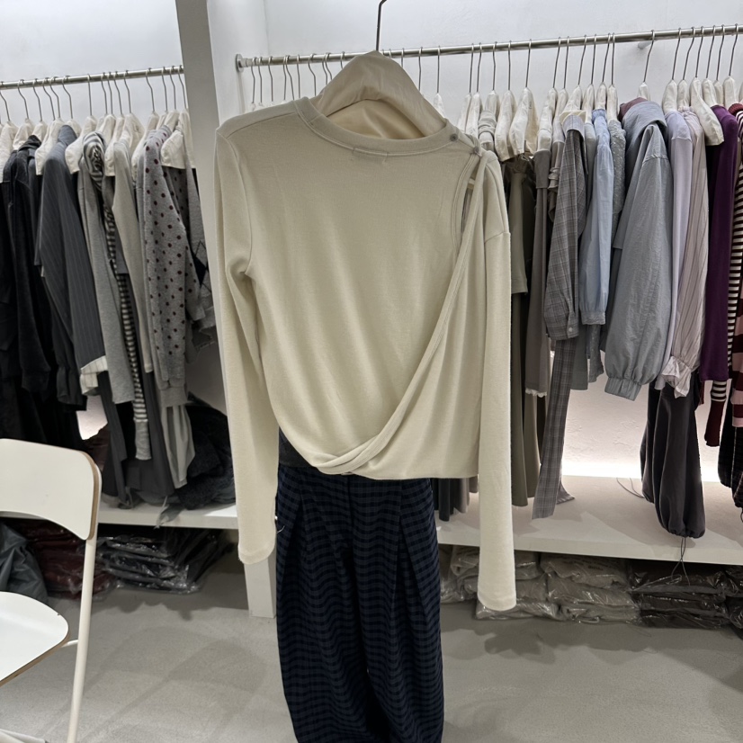 BERTHA東大門代購女士新品真品人氣時尚休閑長袖T恤假兩件BERTHA長袖T恤