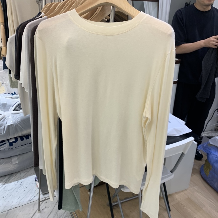 HOUSE OF/DE MERRY韓國代購女裝新款推薦真品熱賣長袖T恤HOUSE OF/DE MERRY長袖T恤圖色7奶油