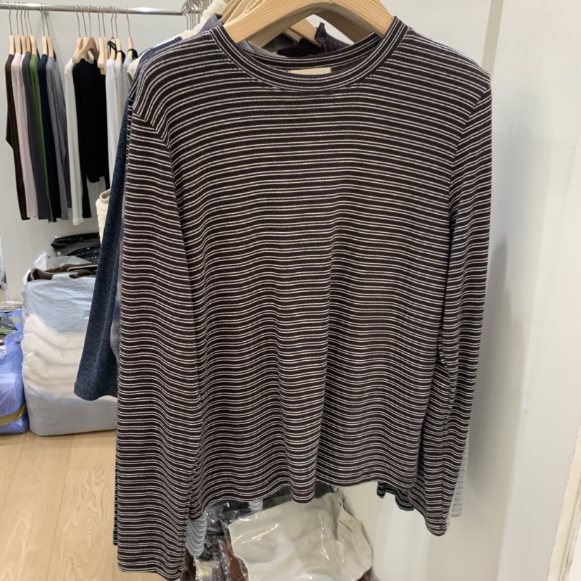 HOUSE OF/DE MERRY東大門直郵女士新品休閑人氣長袖T恤HOUSE OF/DE MERRY長袖T恤圖色2棕色