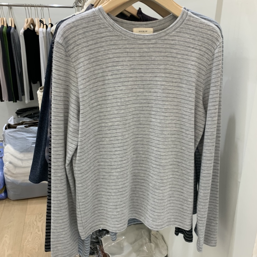 HOUSE OF/DE MERRY東大門直郵女士新品休閑人氣長袖T恤HOUSE OF/DE MERRY長袖T恤圖色3灰