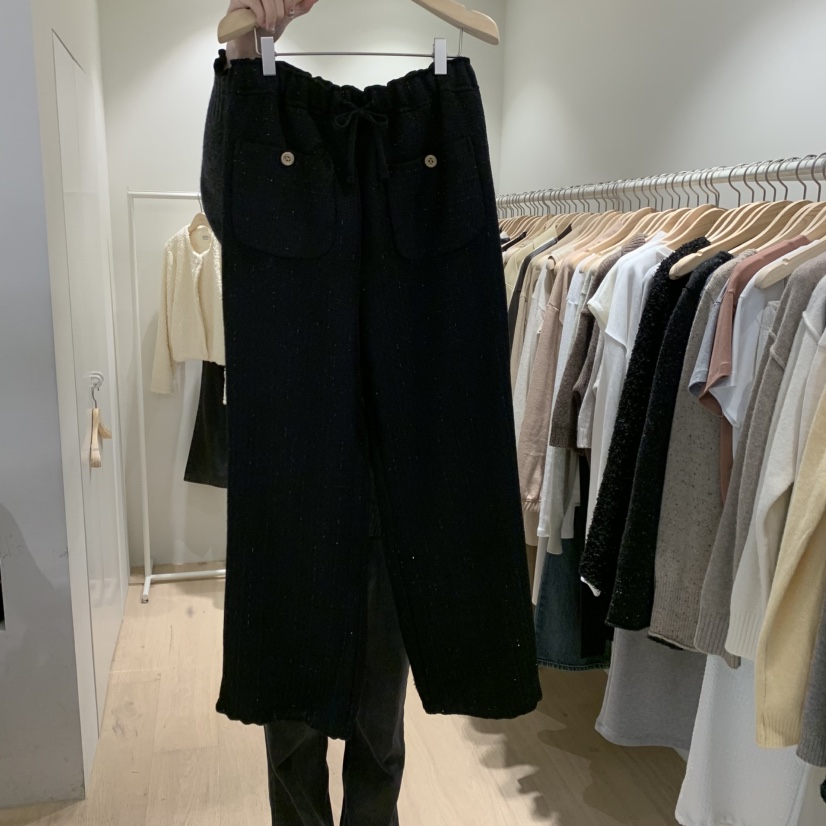 LIFFEY韓國代購女裝新品休閑人氣推薦熱賣時尚休閑褲粗花呢LIFFEY休閑褲圖色2