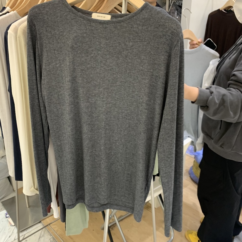 HOUSE OF/DE MERRY東大門實拍女裝新款真品休閑長袖T恤HOUSE OF/DE MERRY長袖T恤圖色6深灰