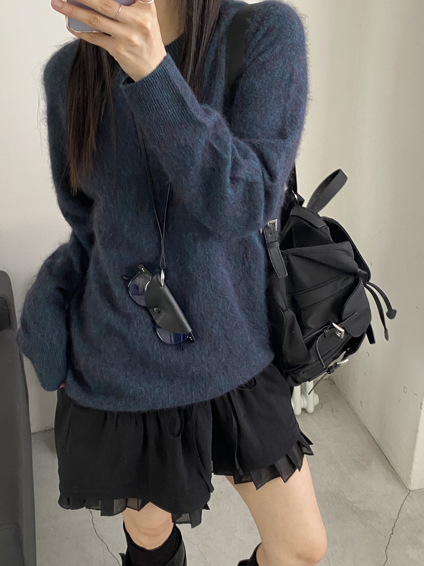 Verbena韓國代購女士新品時尚真品熱賣休閑推薦人氣針織衫Verbena針織衫圖色3