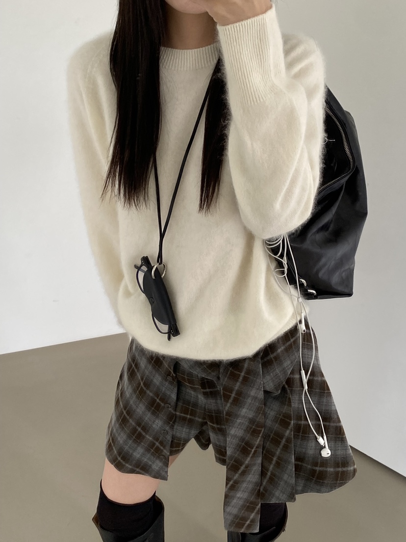 Verbena韓國代購女士新品時尚真品熱賣休閑推薦人氣針織衫Verbena針織衫圖色5