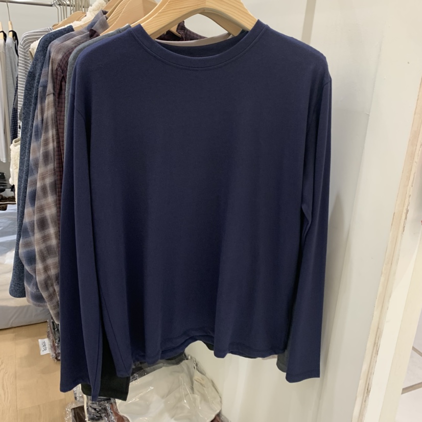 HOUSE OF/DE MERRY東大門實拍女裝新款時尚休閑長袖T恤HOUSE OF/DE MERRY長袖T恤圖色2深藍色