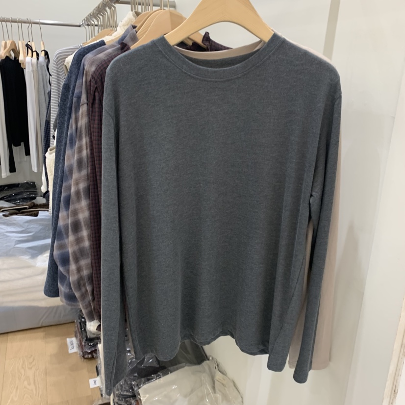 HOUSE OF/DE MERRY東大門實拍女裝新款時尚休閑長袖T恤HOUSE OF/DE MERRY長袖T恤圖色4墨