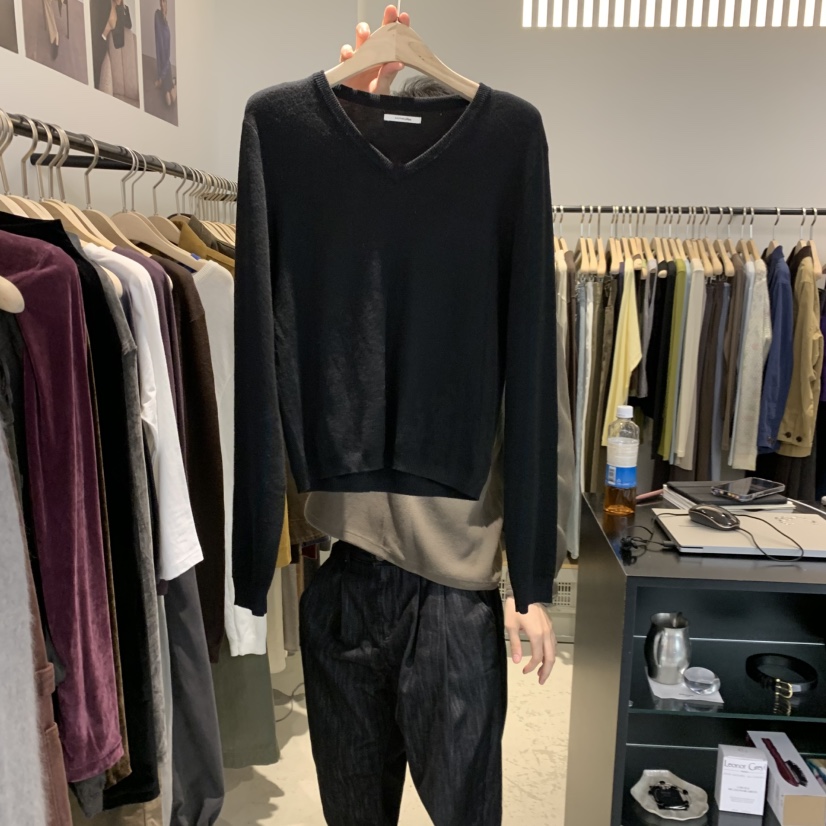 PLATE東大門直郵女士新款推薦時尚人氣熱賣真品針織衫V領ANOTHER PLATE MOOD WEAR針織衫圖色4