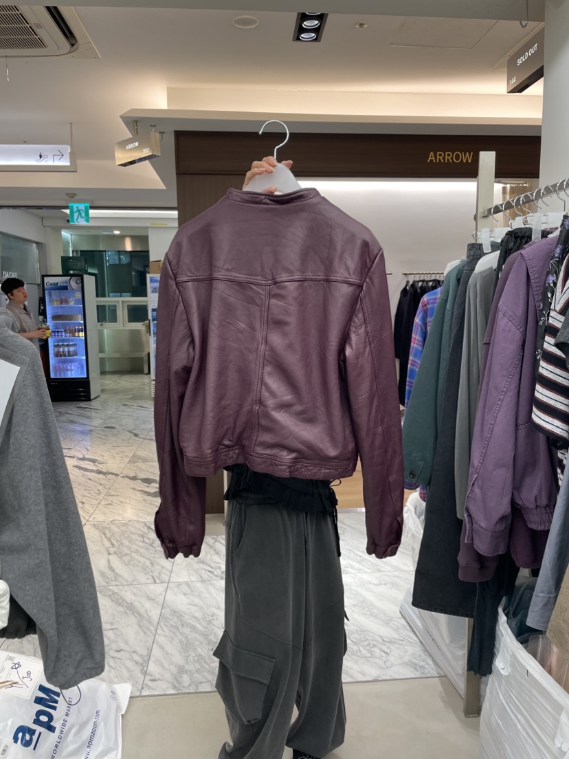 SOLD OUT東大門直郵女裝新款熱賣休閑時尚推薦人氣皮衣羊皮SOLD OUT皮衣
