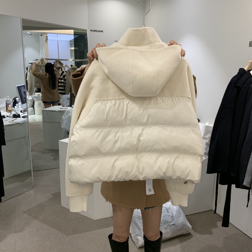 MADELEINE東大門直郵女士新款休閑推薦短款棉服羊絨填充棉MADELEINE短款棉服