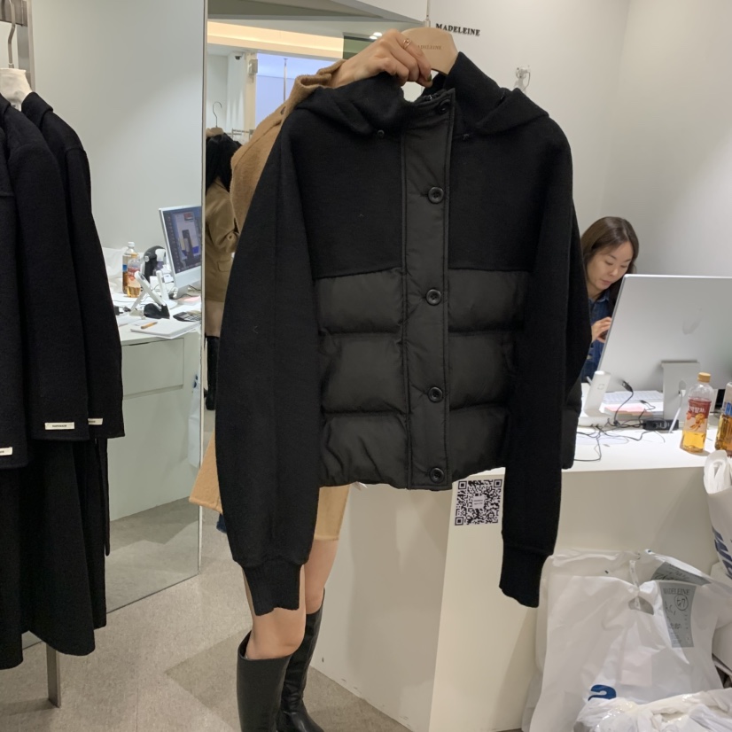 MADELEINE東大門直郵女士新款休閑推薦短款棉服羊絨填充棉MADELEINE短款棉服圖色2
