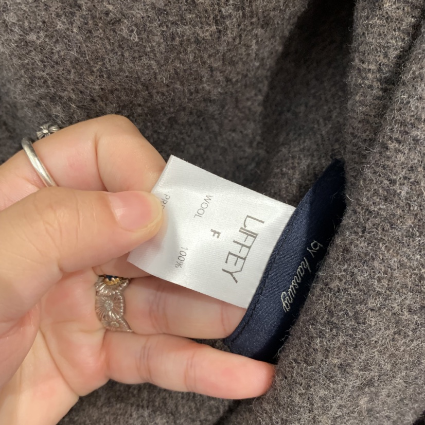 LIFFEY韓國直郵女裝新品人氣時尚真品熱賣短款大衣手工制作LIFFEY短款大衣